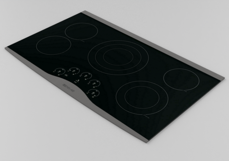 Elettrodomestici 3D - Piano cottura elettrico radiante 36"...