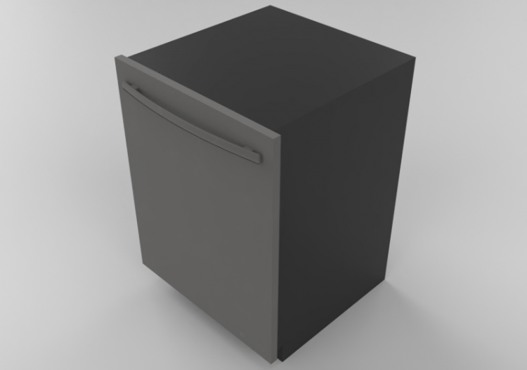 Eletrodomésticos 3D - Built-in Dishwasher - Whirlpool...