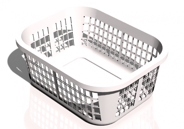 3D Bücherregal und Behälter - Korb - ACCA software