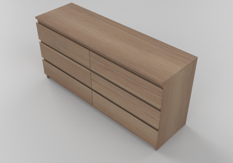 Wardrobes and Cabinets 3D - 6 Drawer Cabinet - ACCA...