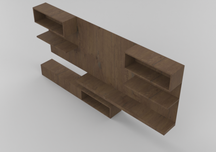 Armários Multiuso De Parede 3D - Móvel TV moderno - ACCA...