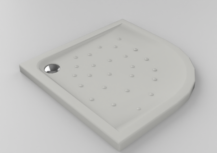 3D Duschen - Duschplatte gebogen - ACCA software