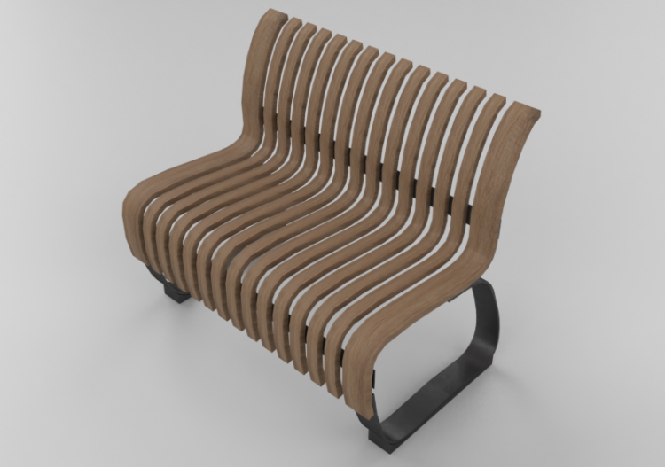 3D Sitzbänke und Pflanzengefäße - Sitze Typ linear - ACCA...