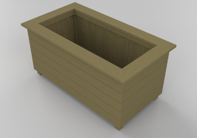 3D Sitzbänke und Pflanzengefäße - Pflanzengefäß - ACCA...