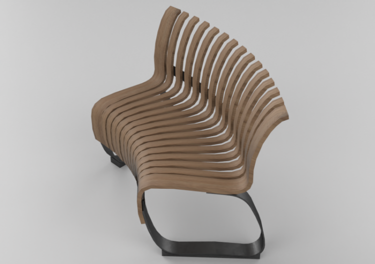 Bancs 3D - Siège position type courbe - ACCA software