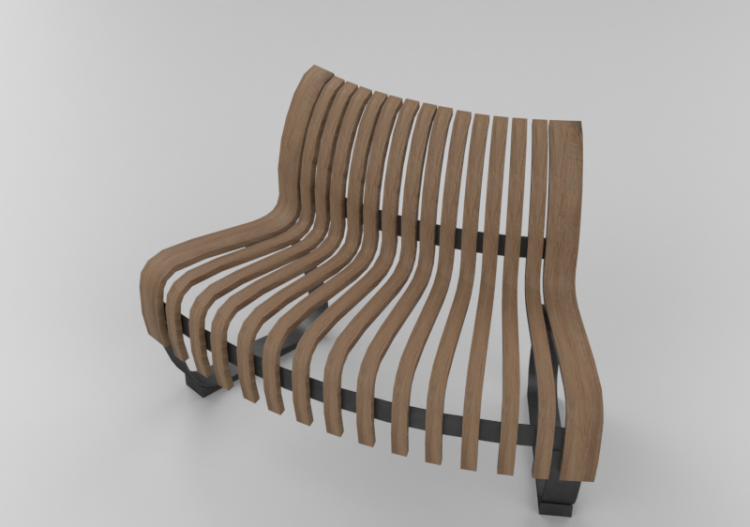 Bancos 3D - Assento tipo curvo - ACCA software