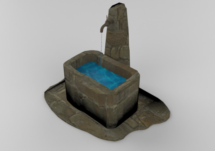 3D Accessories - Stone Fountain - ACCA software