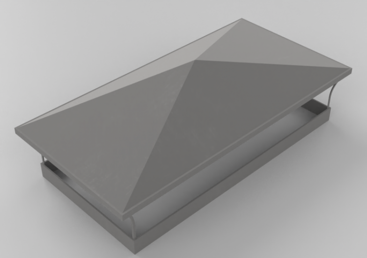 Chimneys and chimney pots 3D - Steel Chimney terminal -...