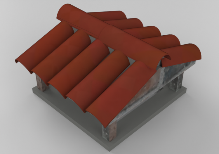 3D Kamine und Schornsteine - Schornstein gemischt - ACCA...