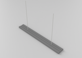 Lámpara colgante 3D - Neón colgante