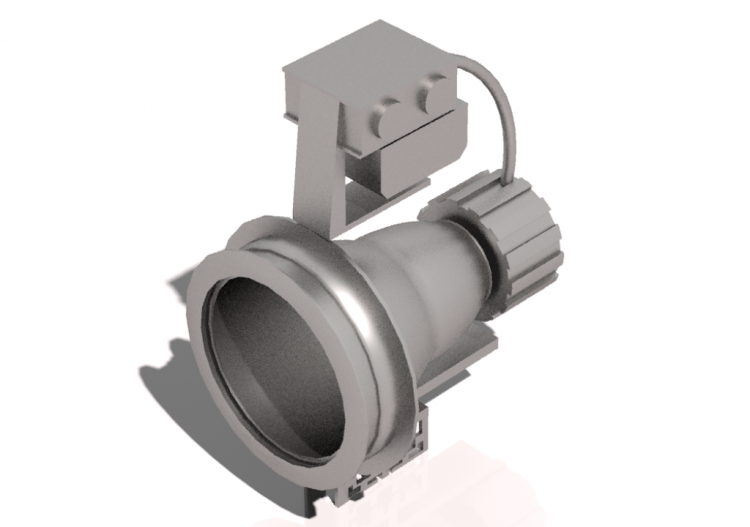3D Lamp - Ground mounted Spotlight - ACCA software