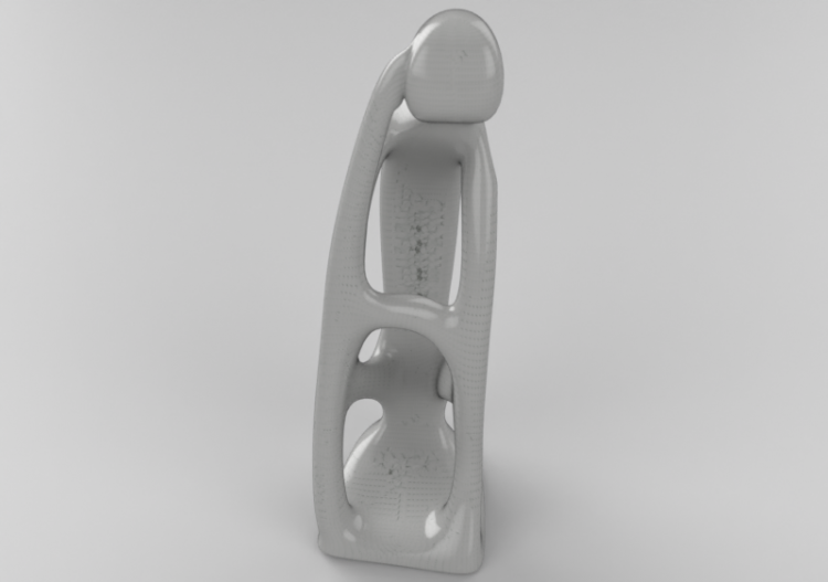 Sculptures 3D - Sculpture - Homme pensant - ACCA software