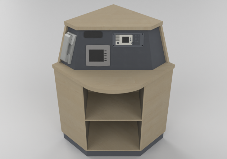 3D Desks - Multi Purpose operator desk - corner accessory -...