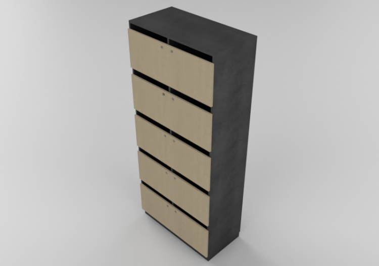 BIM Objects Free Download! Bookshelves and Containers 3D Personnel