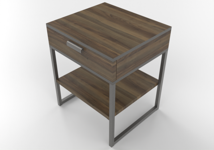 Camas y Mesitas de noche 3D - Cómoda con 1 cajón - ACCA...