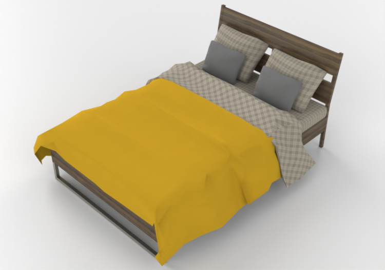 Letti 3D - Struttura letto 140x200cm - ACCA software