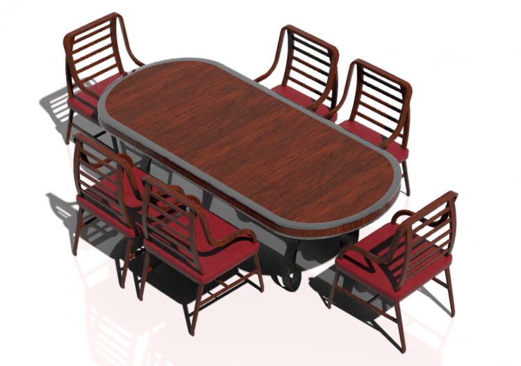 Mesas 3D - Tavolo con sedie - ACCA software