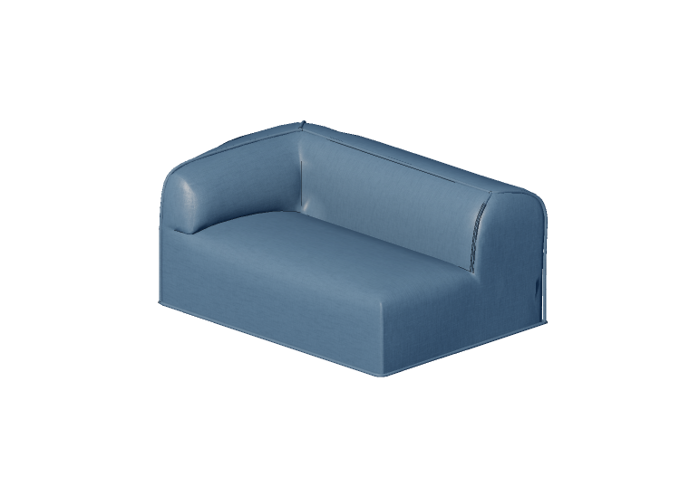 Chairs and Sofas 3D - Left side modular element - Moroso -... Chairs and Sofas 3D - Left side modular element - Moroso -...