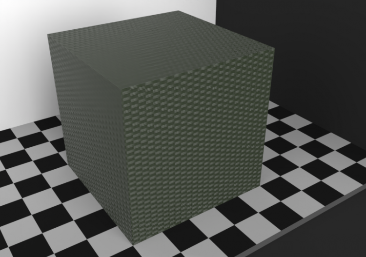 Texture osier - Vert oxyde chromique - ACCA software