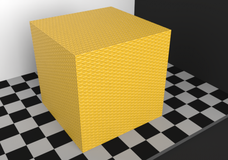 Wicker texture - Zinc Yellow - ACCA software