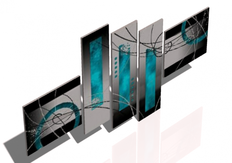 Quadros 3D - Quadro moderno azzurro - ACCA software