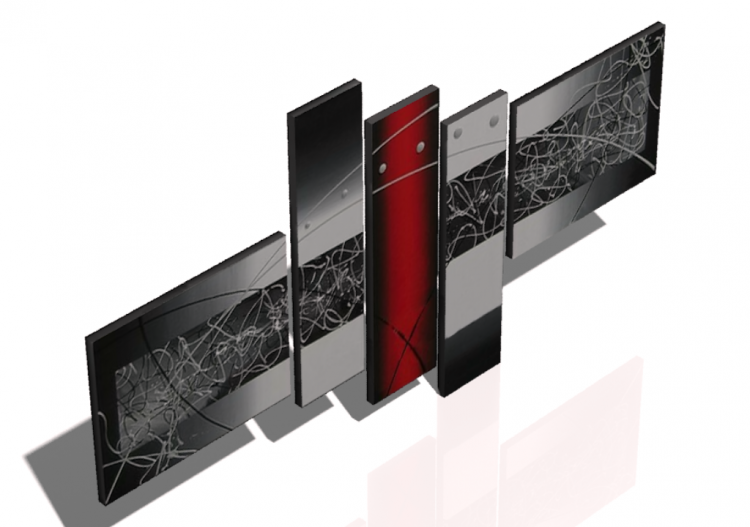 Tableaux 3D - Quadro moderno rosso - ACCA software