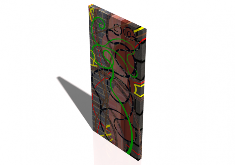 Gemälde - Quadro Woman On The Wall - ACCA software