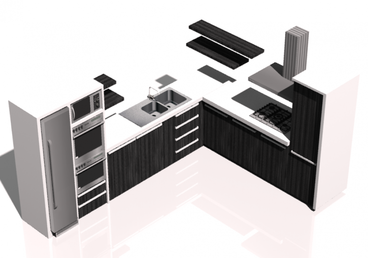Meubles 3D - Cucina angolare - ACCA software