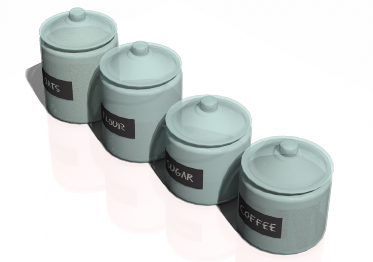Accesorios 3D - Porta sale e zucchero - ACCA software