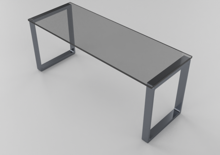 Meubles 3D - Table de travail 150x60x60cm - ACCA software