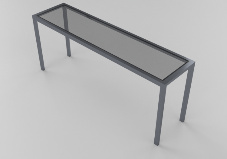 Muebles 3D - Mesa de trabajo 127x32x52cm - ACCA software