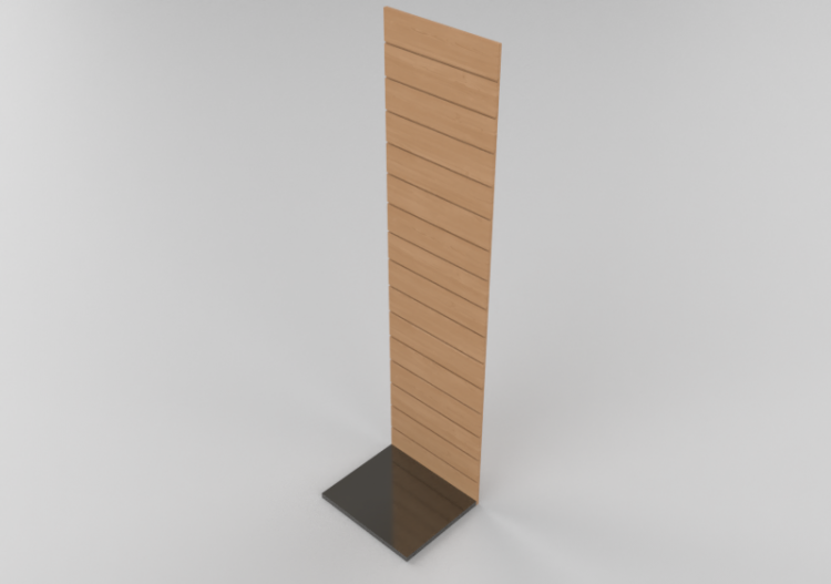 Espositori 3D - Pannello dogato con base 240x60cm - ACCA...