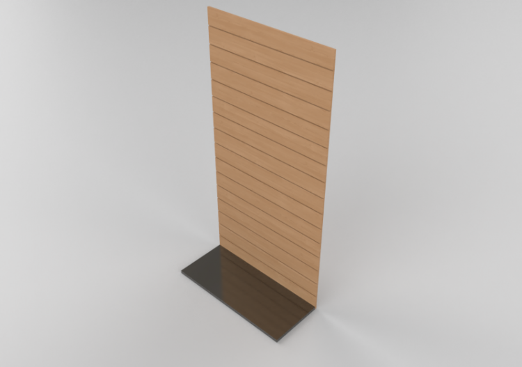 3D Exhibitors - Slatted panel with base 240x120cm - ACCA...