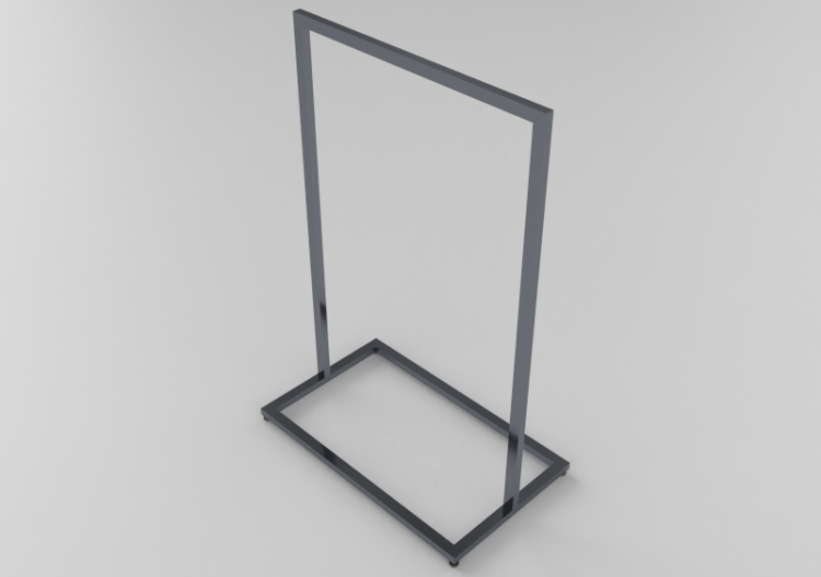 3D Aussteller - Kleiderständer 100x60x150cm - ACCA software