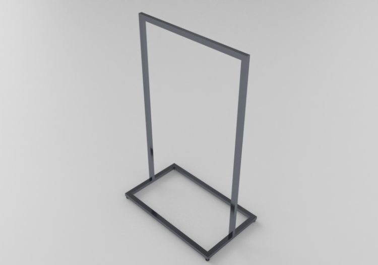 3D Exhibitor - Clothes stand 100x60x160cm - ACCA software