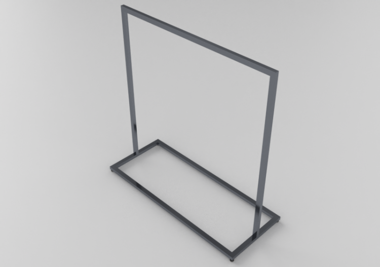 3D Exhibitors - Clothes stand 150x60x150cm - ACCA software
