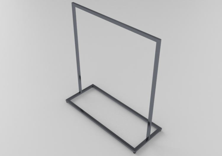 3D Aussteller - Kleiderständer 150x60x160cm - ACCA software