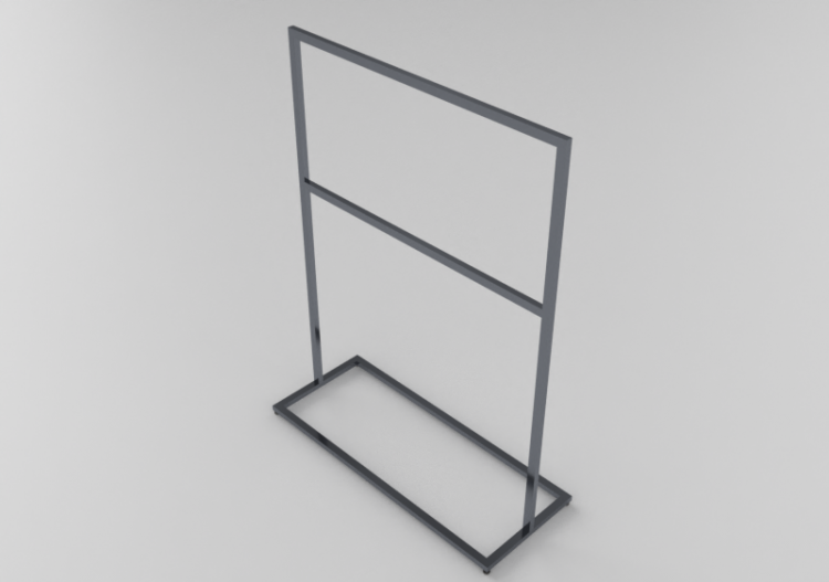 3D Exhibitor - Clothes stand 150x60x200cm - ACCA software