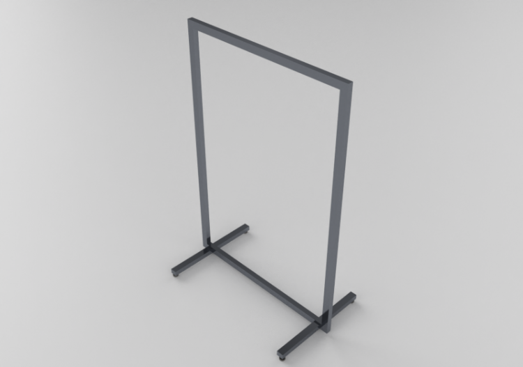 3D Aussteller - Kleiderständer 100x60x145cm - ACCA software