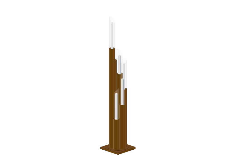 Lampada da terra 3D - Lampada da terra - Kare - Pipe -... Lampada da terra 3D - Lampada da terra - Kare - Pipe -...