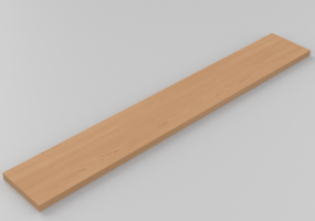 吊柜 - Shelf top 100x15cm with squared edges