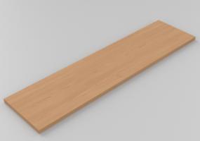 吊柜 - Shelf top 100x25cm with squared edges