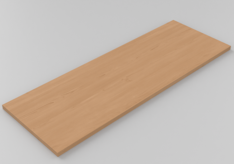 吊柜 - Shelf top 100x35cm with squared edges - ACCA software