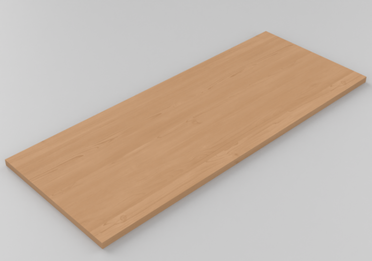 吊柜 - Shelf top 100x40cm with squared edges - ACCA software