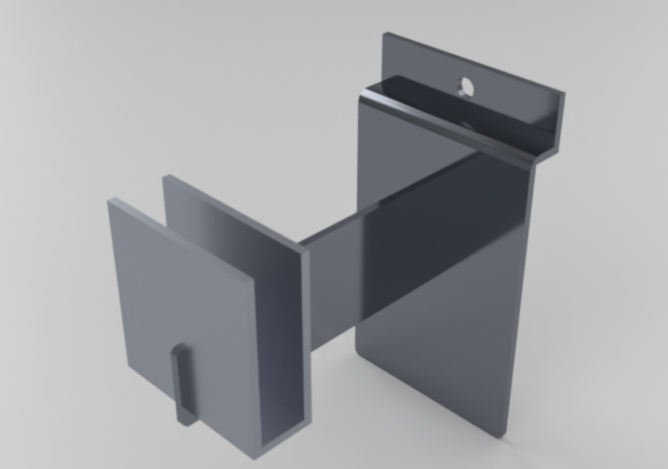 配饰 - Rectangular bracket holder hook 5cm - ACCA software