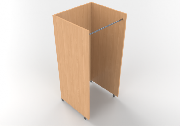 3D Modelle - Umkleidekabine 100x90cm - ACCA software