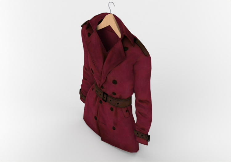 Modelos 3D - Jaqueta mulher com cabide - ACCA software