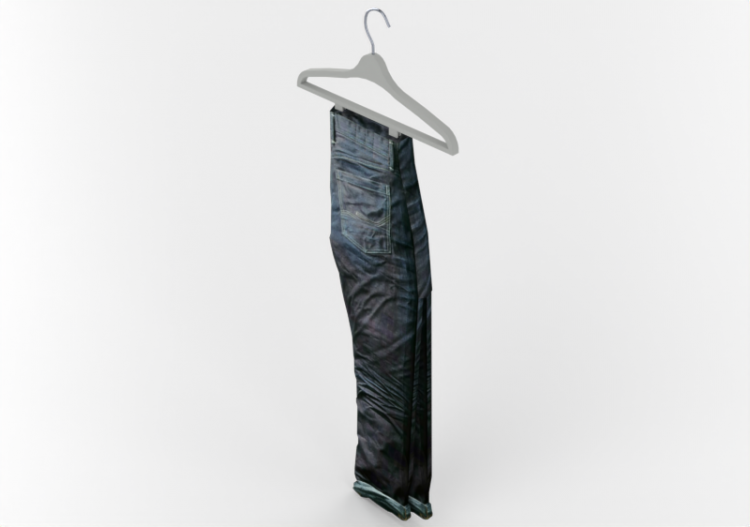 Modelli 3D - Pantalone jeans con gruccia - ACCA software