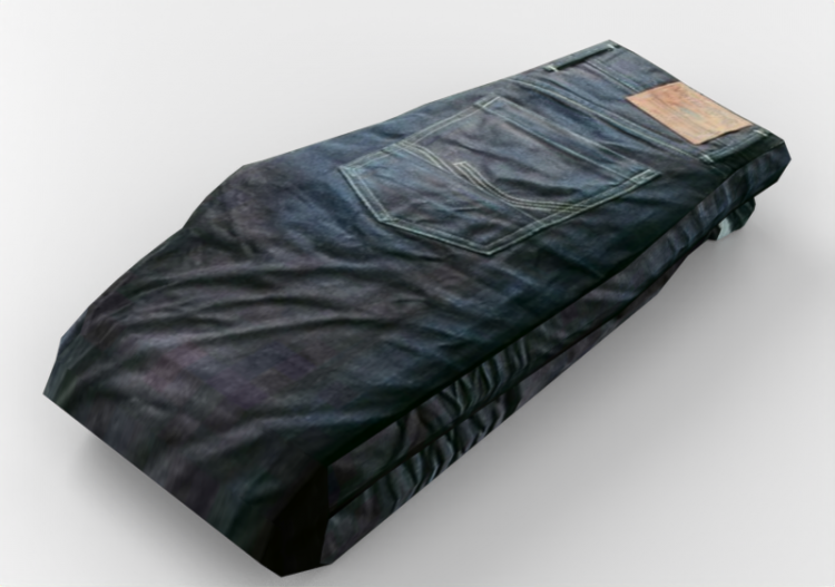 3D Models - Folded jeans - ACCA software