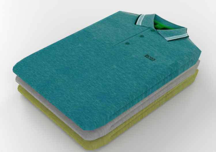 3D Modelle - Ploshirts gefaltet - ACCA software